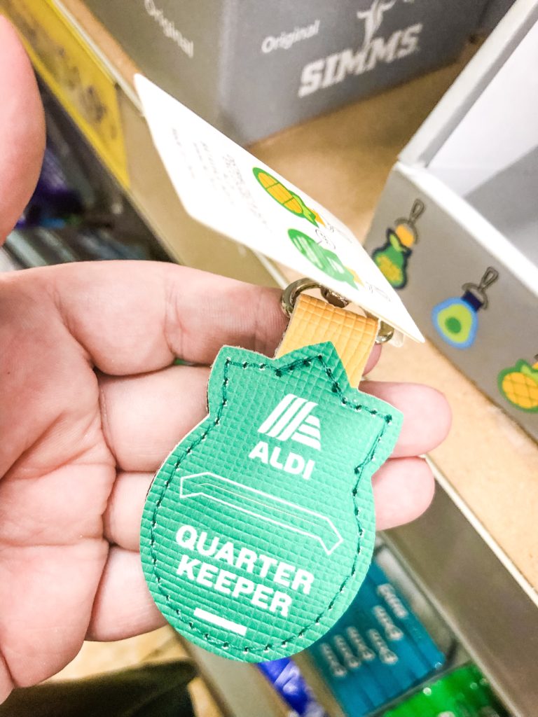 Aldi Quarter Keychain