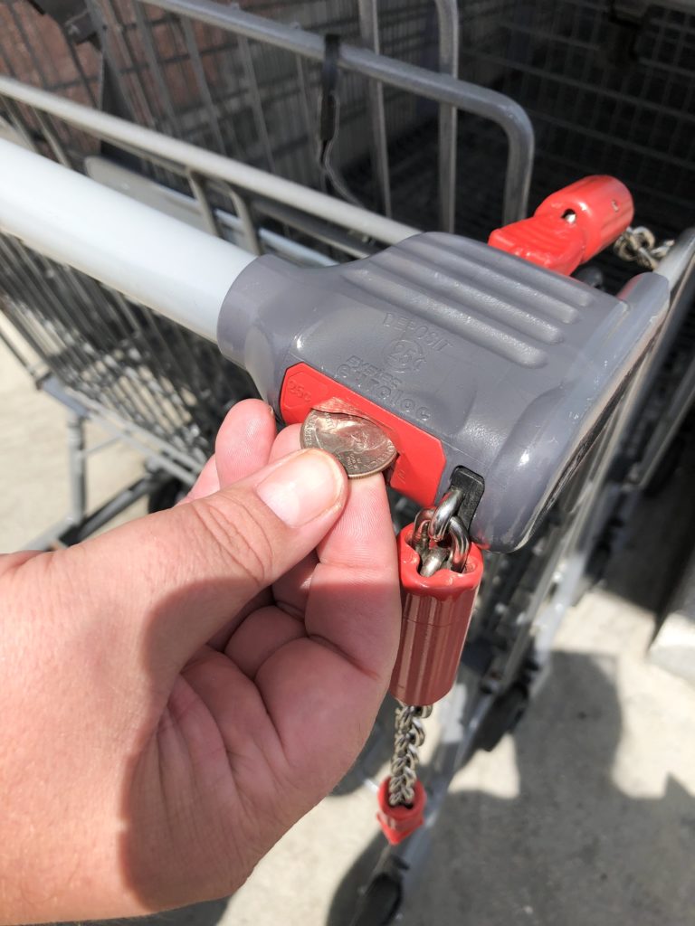 aldi quarter shopping cart