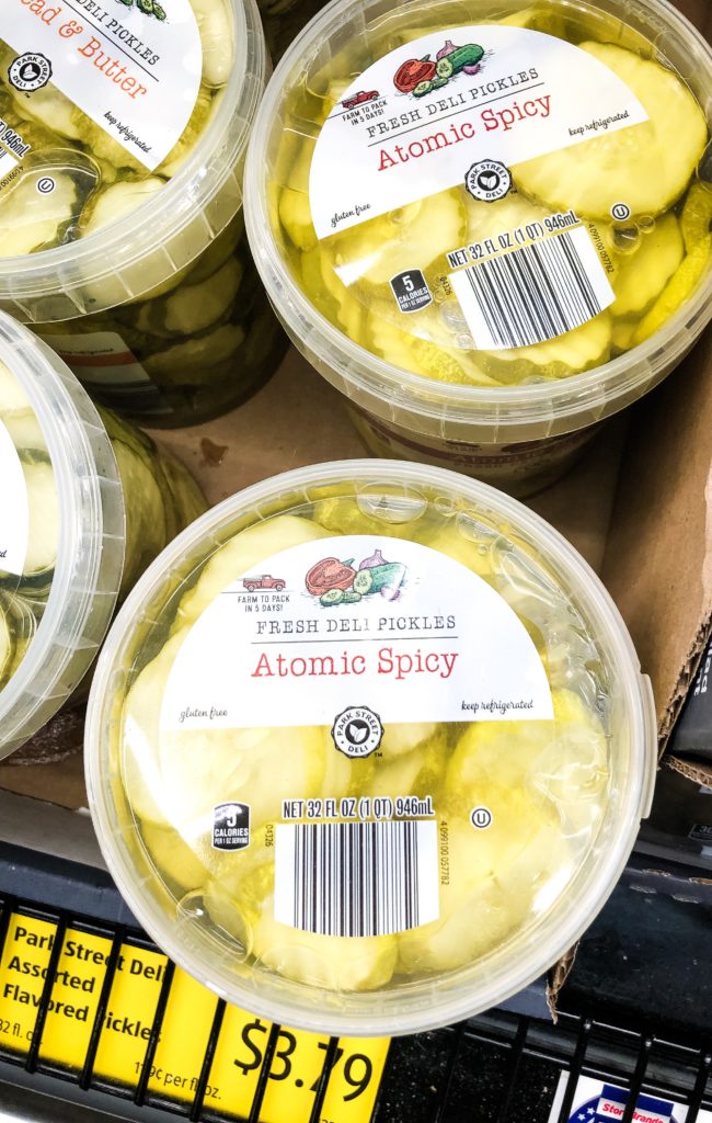 Aldi Atomic pickles for copycat chick fil a sandwich 