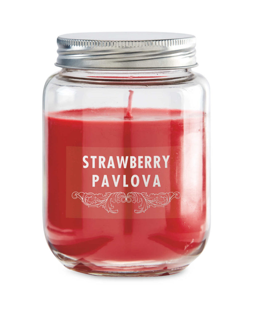 Aldi strawberry pavlova candle