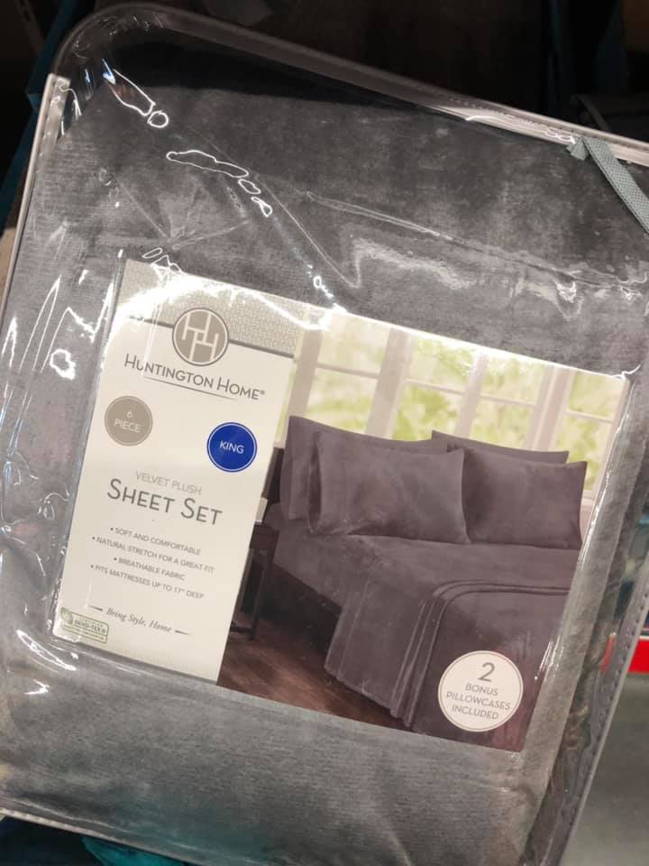 Huntington Home velvet sheets