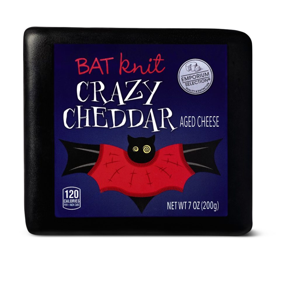 Aldi Halloween Cheese Bat Crazy Cheddar