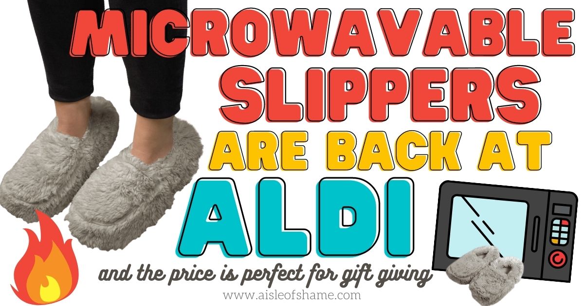 microwavable slippers are back at aldi