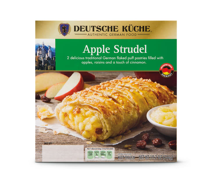 This frozen strudel will be for sale during the next Aldi German Week, coming up in March 2020. 