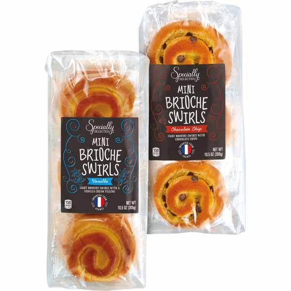 Mini brioche swirls at Aldi