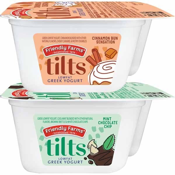 Tilts yogurt at Aldi