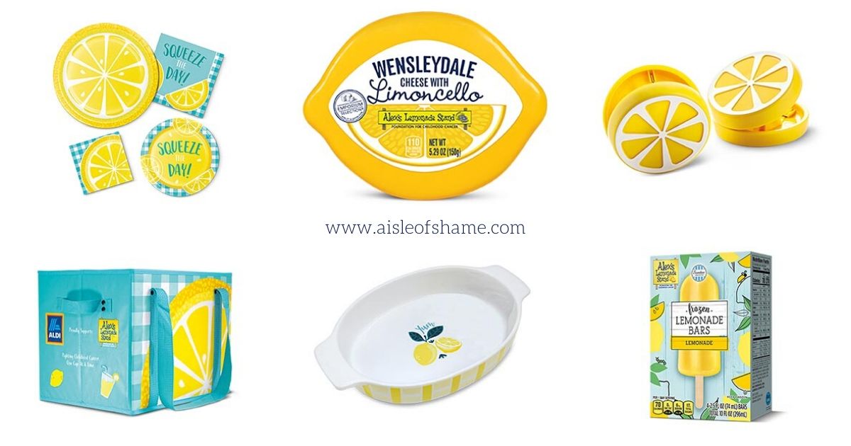 Aldi lemon items in July