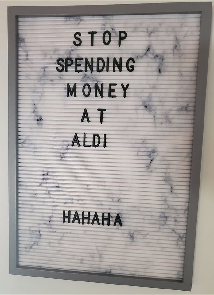 aldi letter board funny