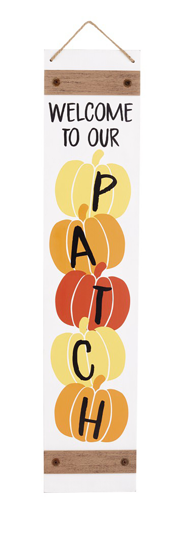 Fall Reversible Porch Sign welcome to our patch