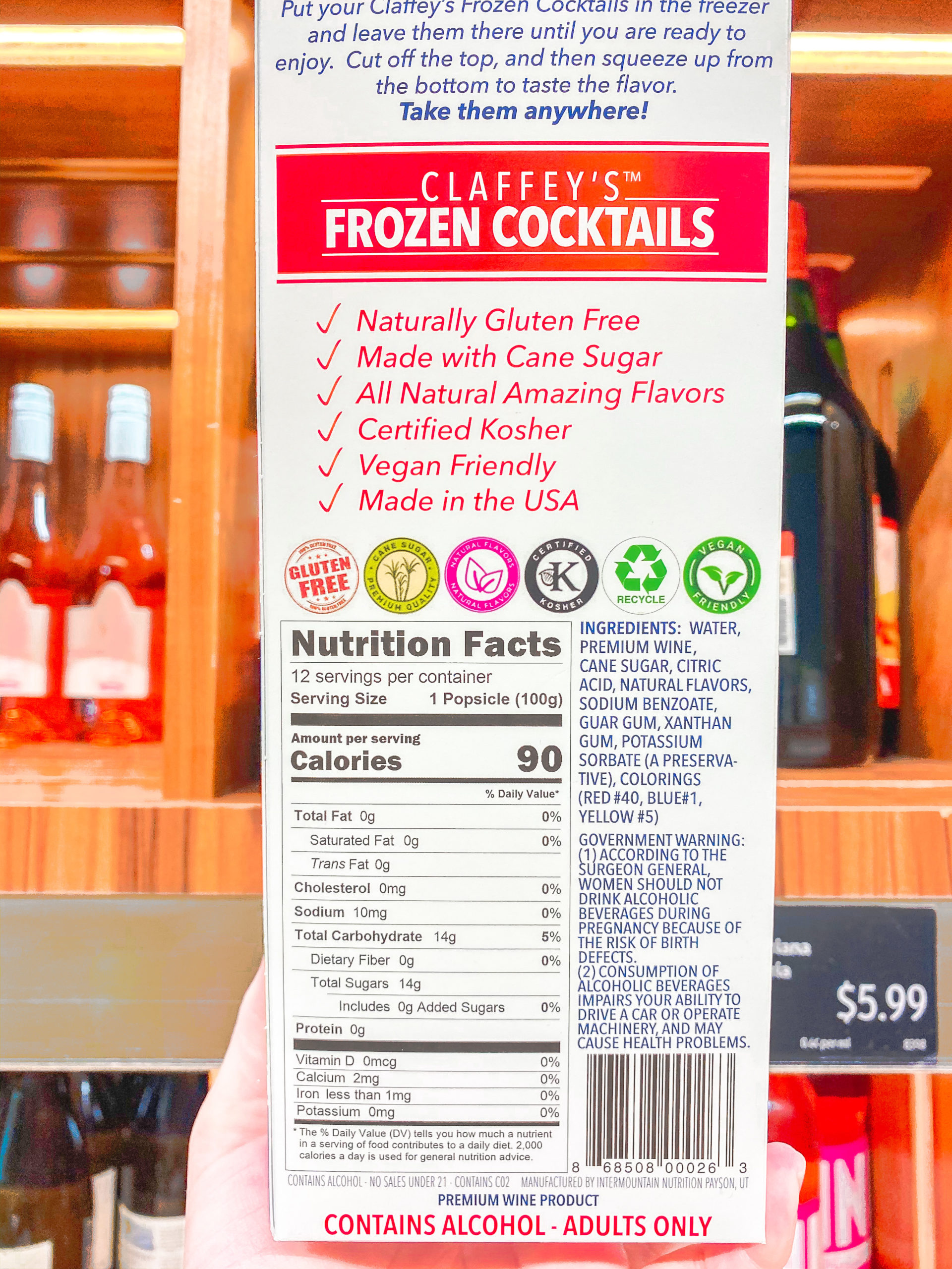 claffey's frozen cocktails aldi