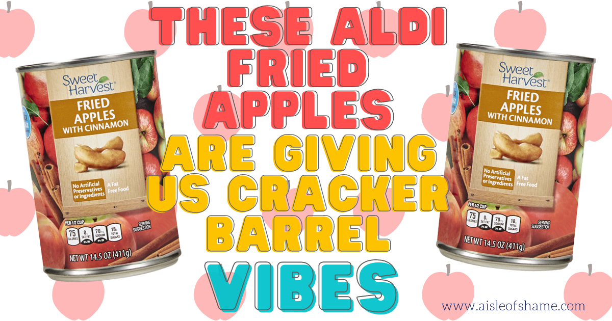 aldi fried apples with cinnamon in a can