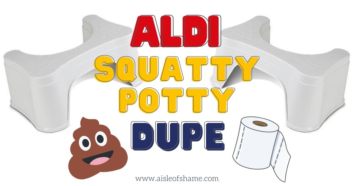 aldi squatting stool squatty potty dupe