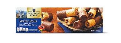 german week milk chocolate wafer rolls