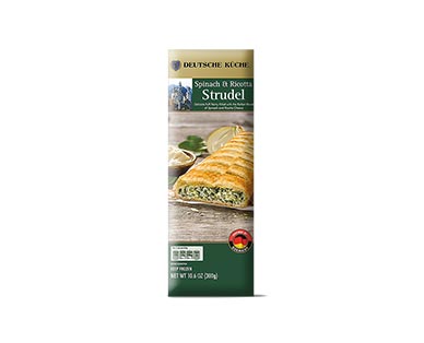 german week spinach ricotta strudel