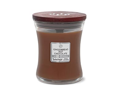 aldi timberwick candle in gingerbread hot chocolate