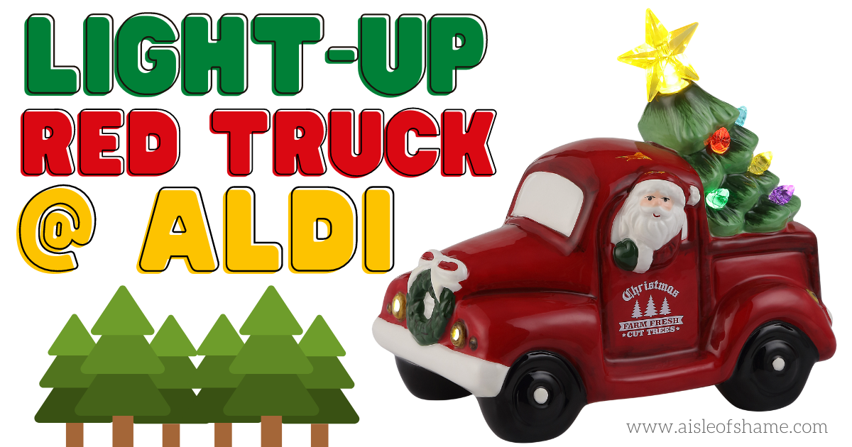 aldi light-up red truck