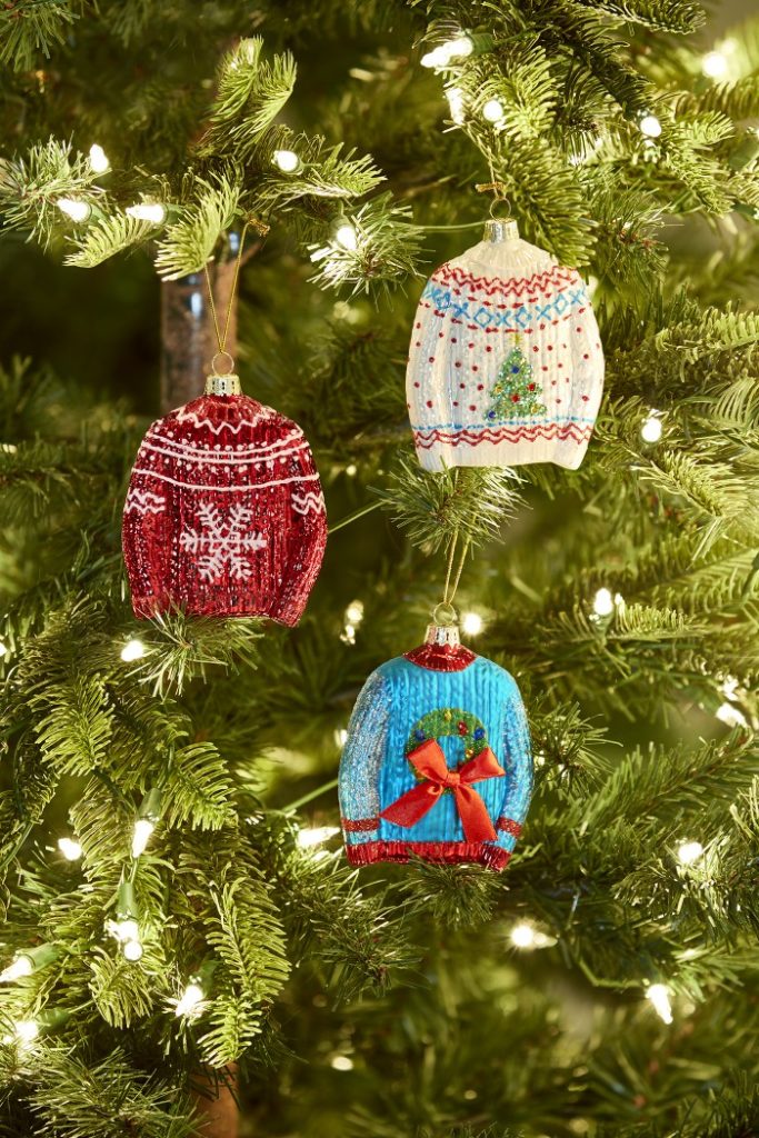 aldi sweater christmas ornaments