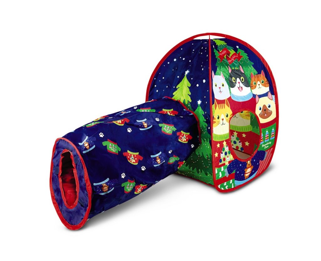 Heart to Tail Cat Tunnel And House Christmas Sweater