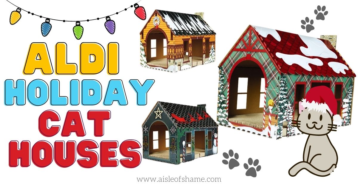 aldi holiday cat houses