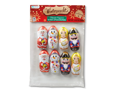 aldi winternacht solid chocolate christmas figures