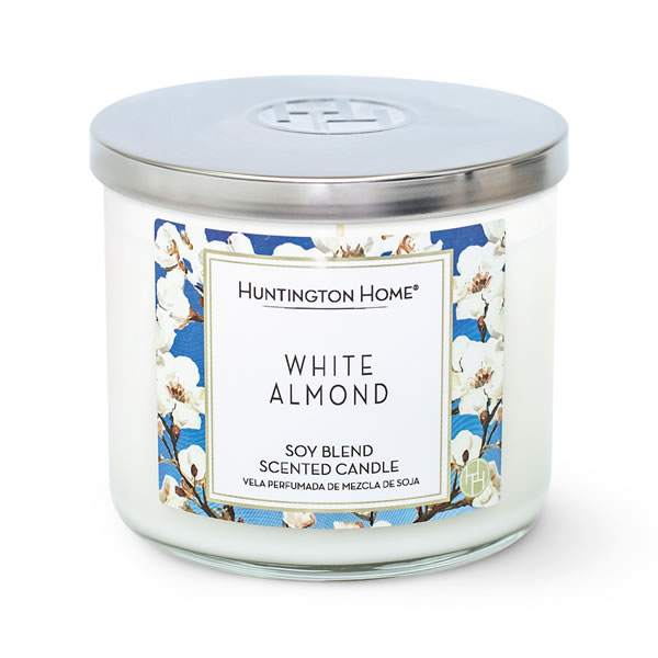 white almond candle at aldi