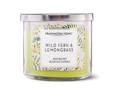 Aldi wild fern and lemongrass candle