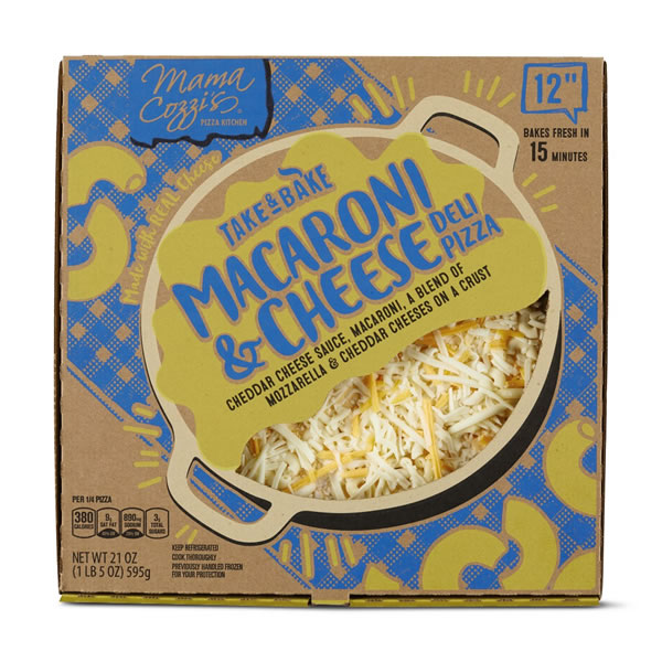 mac and cheese pizza at aldi