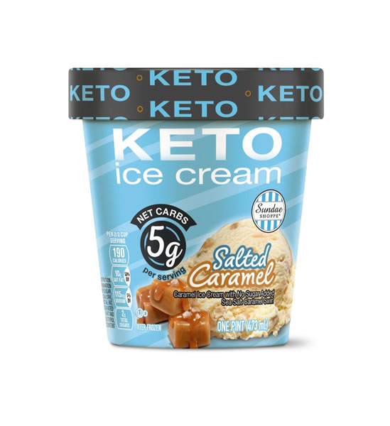salted caramel keto ice cream
