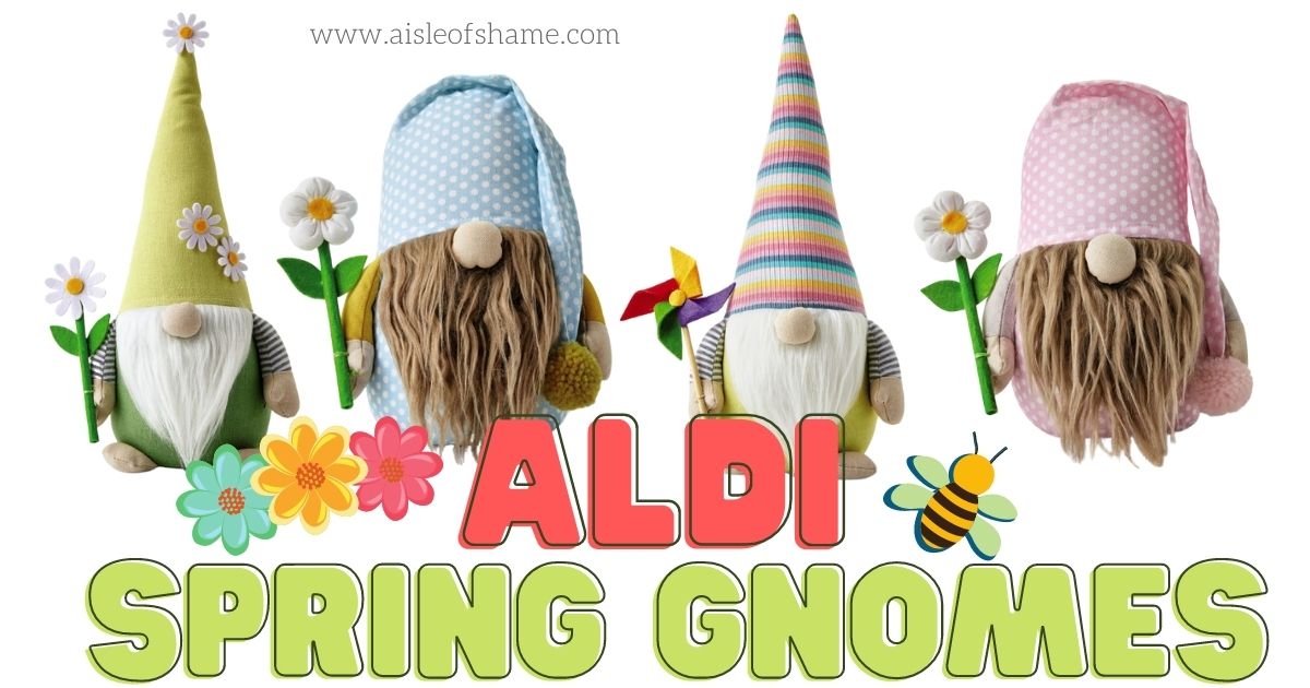 spring gnomes from Aldi stores