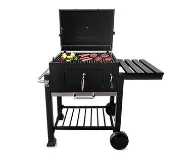 deluxe charcoal grill at aldi