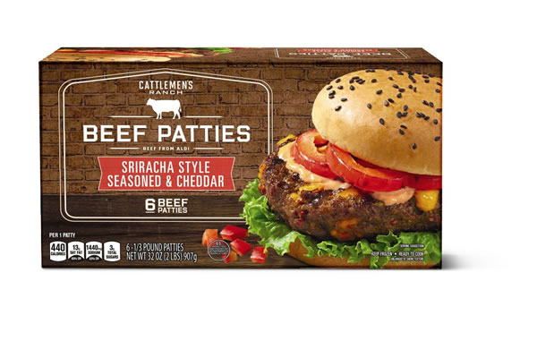 aldi sriracha burgers