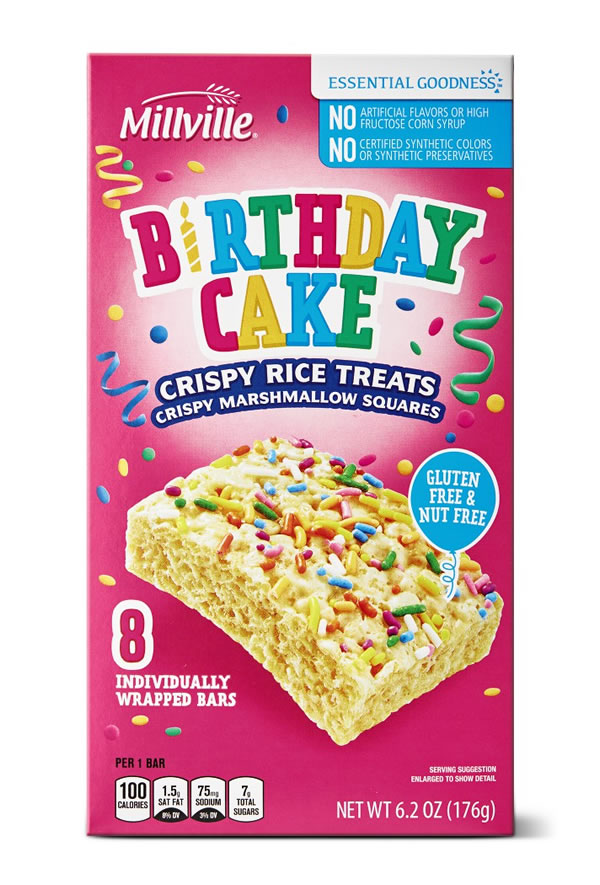 Aldi birthday cake rice krispies treats