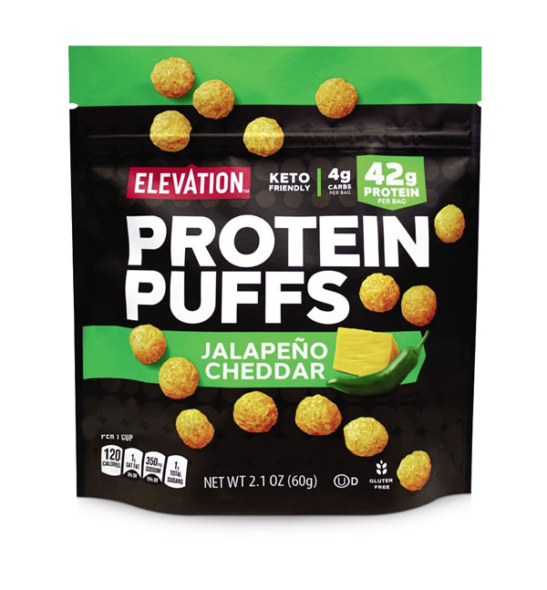 Elevation Nacho Cheese & Jalapeno Cheddar Protein Puffs