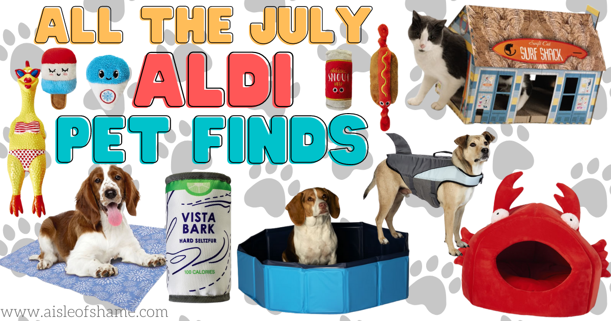all the pet finds coming to aldi in july