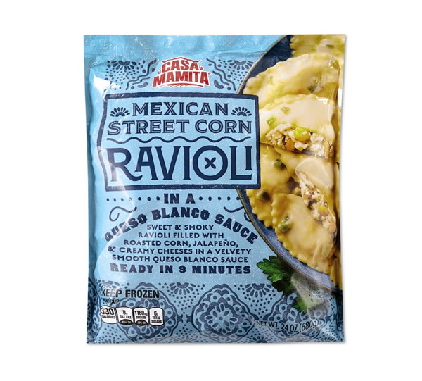Aldi street corn ravioli