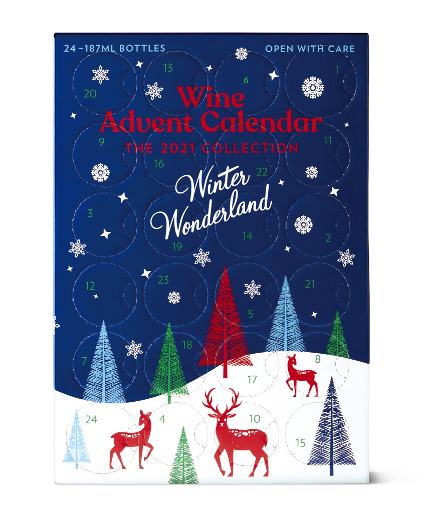 winter wonderland 2021 aldi wine calendar preview