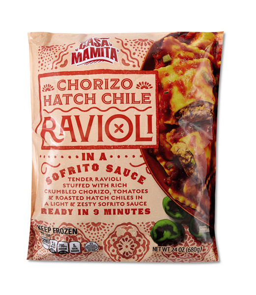 Mexican Street Corn or Chorizo Hatch Chile Ravioli
