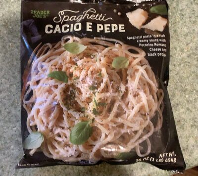 Trader Joes Cacio e pepe spaghetti