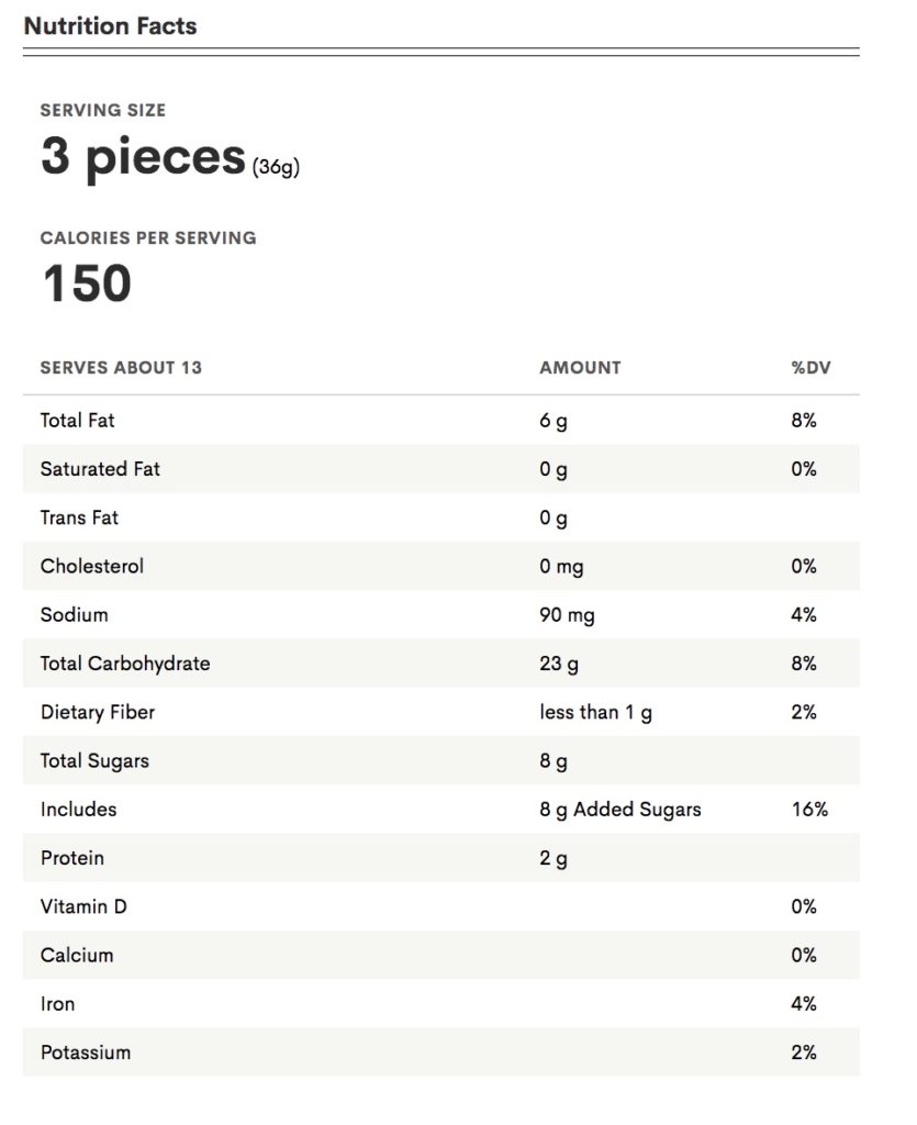 Cinnamon Graham Cracker Trader Joes Nutrition Facts