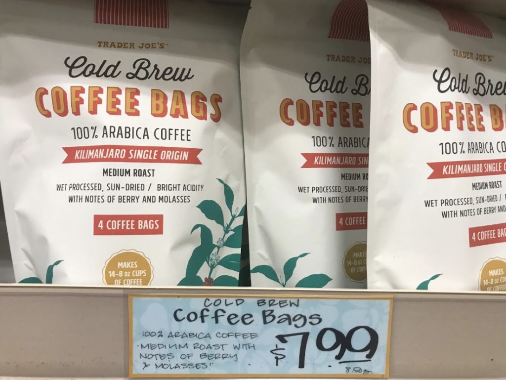 Trader Joe's Cold Brew Coffee Bags