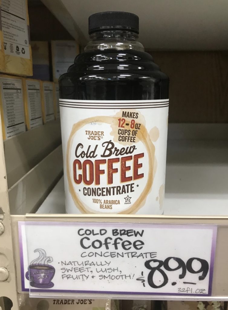 Trader Joe's Cold Brew Coffee Concentrate