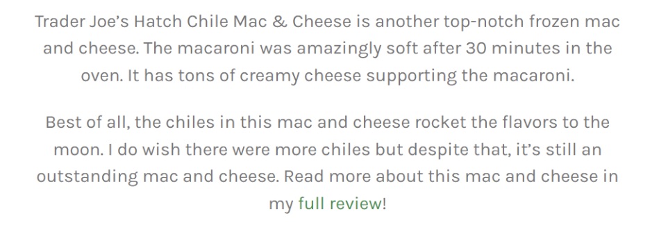 Trader Joe’s Mac and Cheese Good Review 2