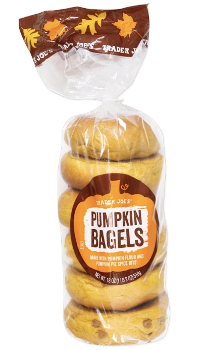 Trader Joe's Pumpkin Bagels