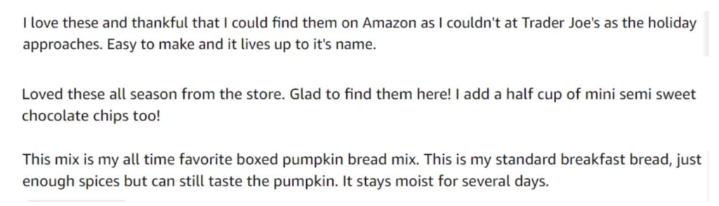 Trader Joe's Pumpkin Bread & Muffin Mix Review 1