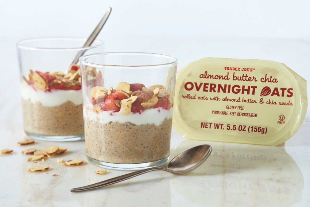 Almond Butter Chia Overnight Oats