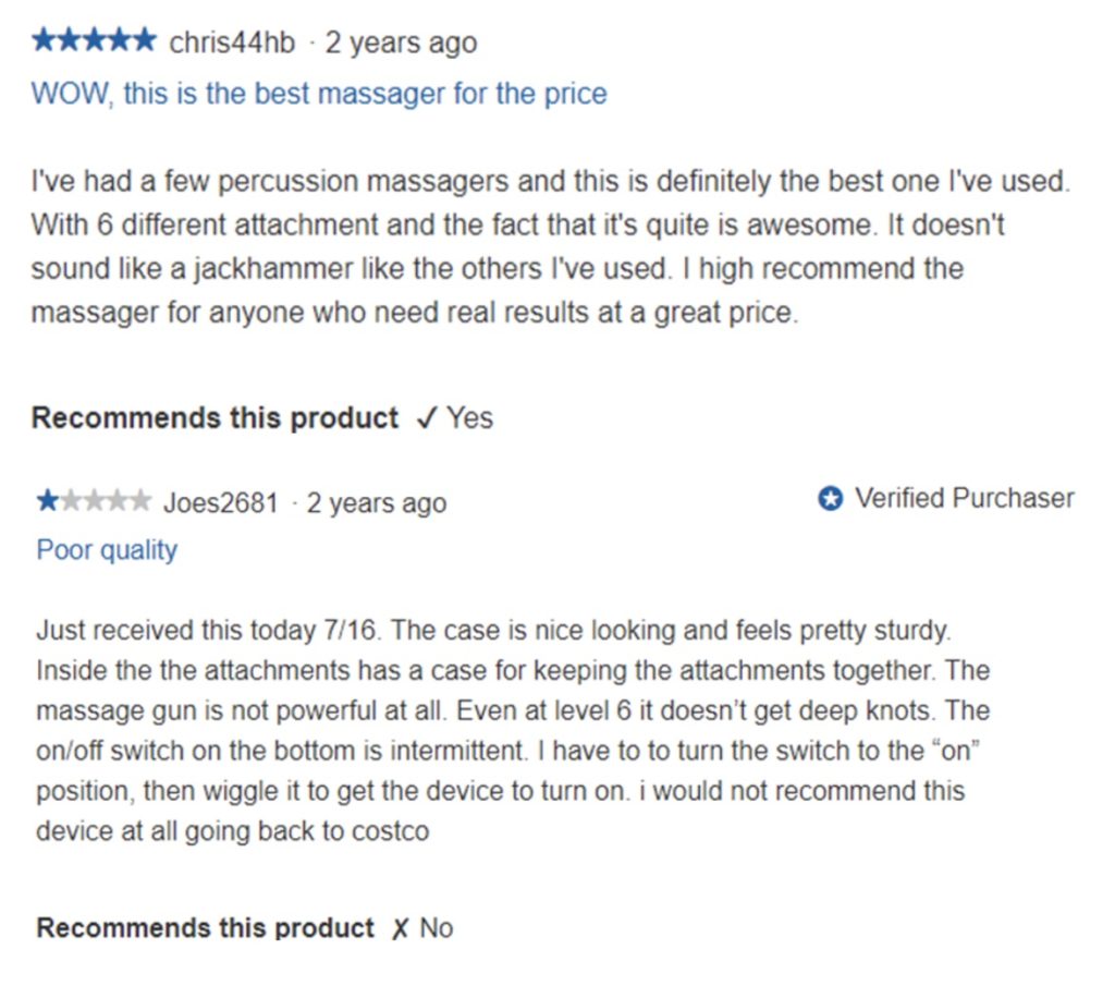 Costco Massage Gun Review 1