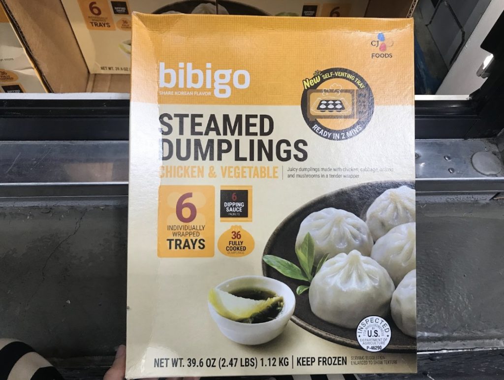 Costco bibigo steamed Dumplings