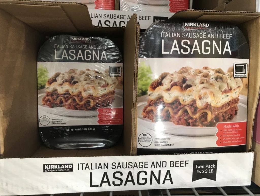 Costco italian sausage Lasagna