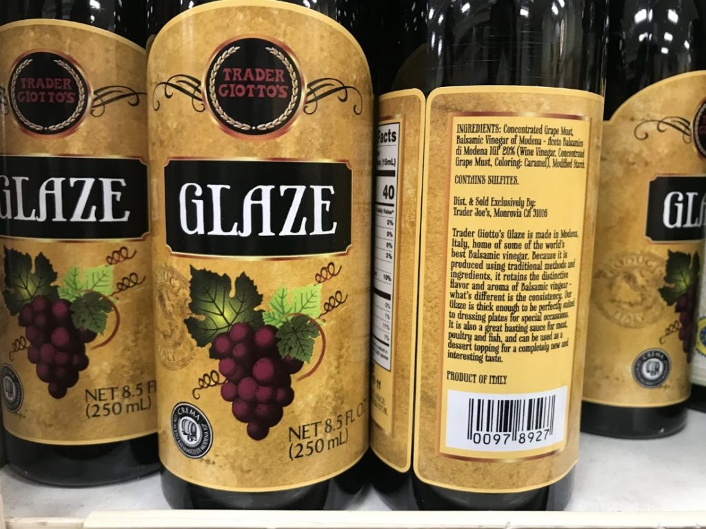 Trader Joe’s Balsamic Glaze ingredients