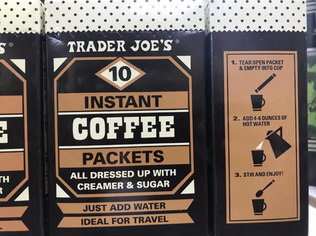 Trader Joe’s Instant Coffee Brewing instructions
